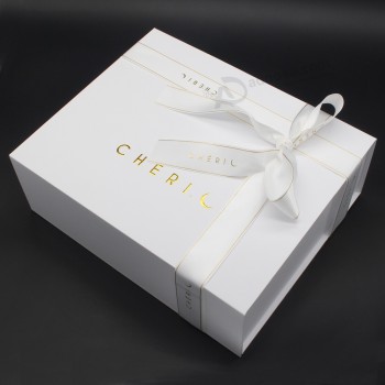 Impression personnalisée Boîte en papier pliante rigide Boîte en carton d’emballage cadeau de luxe Boîte cadeau magnétique pliable