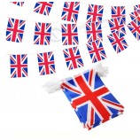 Decorative 100% Polyester Rectangle Triangle Pennant String British Uk Bunting Flag