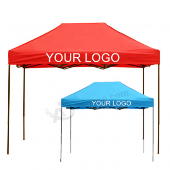 3x2 3x4.5 Gazebo a baldacchino per tenda da patio pop-up a gamba dritta all'aperto stampato su misura con logo