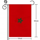 12x18In Stampa Digitale Fronte-Retro Marocco Tela Da Giardino Yard Bandiera Per La Decorazione Esterna