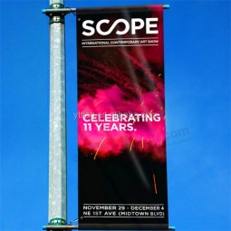 Banner vertical de calle de poste de luz personalizado con alta calidad