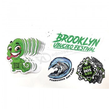 Autocollants mignons personnalisés PVC vinyle découpe Impression de logo autocollant imperméable