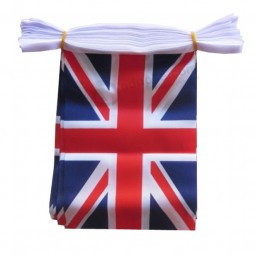 Stampa digitale Prezzo di fabbrica Stringa personalizzata Bandiera Union Jack Bunting Banner
