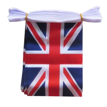 Stampa digitale Prezzo di fabbrica Stringa personalizzata Bandiera Union Jack Bunting Banner