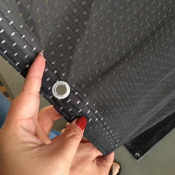 Buiten reclame Mesh Banner Fabric Printing / Geperforeerde banner / Full Color Cmyk Fence Mesh
