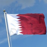 Bandiere del Qatar all'aperto Grande moderato all'aperto Entrambi i lati Bandiere nazionali in poliestere