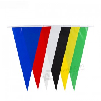 OEM ODM Best Quality Custom 100D Polyester Fabric 20x30 triangle bunting Flag string flag