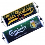 Venta al por mayor diseño personalizado a mano banner de desplazamiento publicitario animador banner de ventilador 2 colores 2 lados impresión