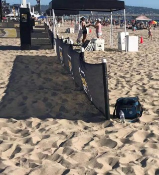 カスタム屋外プロモーション広告印刷フラグファブリックポリエステルフェンスメッシュバナー