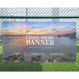 Banner per recinzione impermeabile in rete per esterni personalizzata di alta qualità con stampa in vinile per fondale in pvc