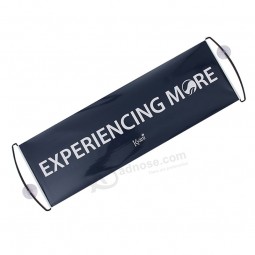 Aangepaste gehouden scrollende hand intrekbare Fanbana Fan Banner, scroll hand vlag voor reclame display