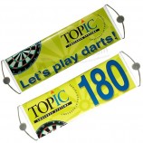 Impresión de logotipo personalizado 24x70cm Banner de desplazamiento retráctil enrollable de mano para publicidad / deportes fanáticos del fútbol