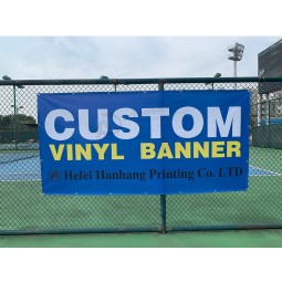 benutzerdefinierter Druck Outdoor Vinyl Banner UV-wetterfeste Hochleistungsbanner doppelt genähte Seiten mit Tülle