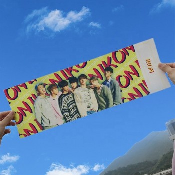 Fabricant double face personnalisé main fans acclamant Kpop slogan bannière suspendue