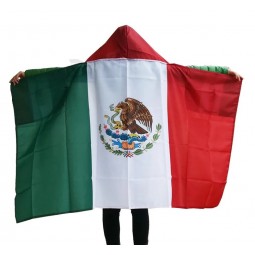 Huiyi Sport Fan Country Body Flags Celebration Custom Mexico Flag Capes