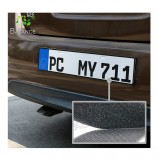 Forte boucle de crochet auto-adhésive autocollant universel numéro de moto euro noir plaque couvercle support cadre personnalisé plaques d’immatriculation de voiture