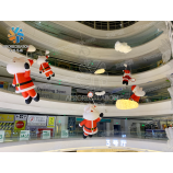 热销悬挂充气圣诞雪人充气圣诞老人气球巨型雪人圣诞装饰