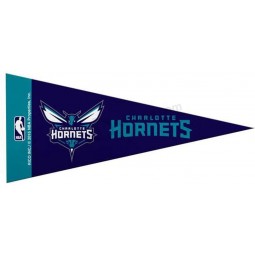 Charlotte Hornets, Pack of 8 Mini Pennants, 4 x 9 Inches, Felt