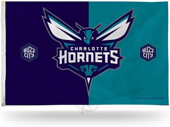 NBA 3 фута на 5 футов односторонний флаг Шарлотт Хорнетс Флаг с люверсами