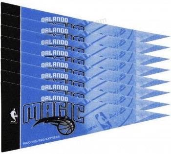 NBA Orlando Magic Flag 8 pezzi da 4 pollici per 9 pollici Set di decorazioni per mini gagliardetti classici