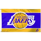 Drapeau des Lakers de Los Angeles 3'x5' - Drapeau des Lakers de Los Angeles - Stripe