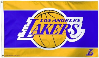 Los Angeles Lakers Flagge 3'x5' - LA Lakers Flagge - Streifen