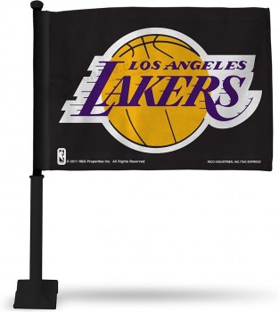 NBA 남녀공용 자동차 깃발 로스앤젤레스 레이커스 깃발 포함 폴