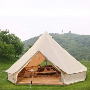3M 4M 5M 6M 7M Nuovo design esterno tenda a campana in tela a due porte in vendita