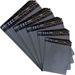 Bolsas de correo de polietileno de alta calidad con sello automático de envío de correo postal gris