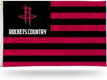 NBAヒューストンロケッツカントリー3 'x 5 'カントリーバナーフラッグ - 屋内または屋外の装飾 - 片面