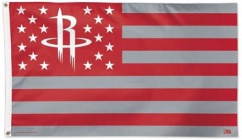 Houston Rockets NBA American Flag 3 x 5 Foot