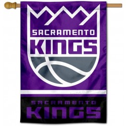 Großhandel benutzerdefinierte hohe qualität sacramento kings doppelseitige haus banner flagge