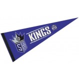 Fanion classique cardé des Kings de Sacramento de la NBA, 12 » x 30 »