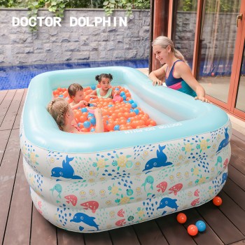 Vasca da bagno gonfiabile adatta pieghevole e portatile del dottor del delfino per il bambino