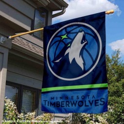 Minnesota Timberwolves Bandiera della casa a doppia faccia