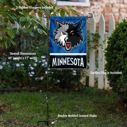 Minnesota Timberwolves Garden Flag with Stand Holder