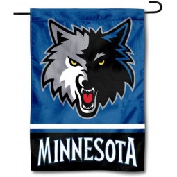 Bandiera da giardino a doppia faccia dei Minnesota Timberwolves