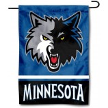Bandera de jardín de doble cara de Minnesota Timberwolves