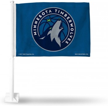 Industries NBA Unisex Car Flag Including Pole