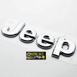 Jeep OEM хромированный капот люк с отдельной буквой эмблема значок логотип именная табличка имя