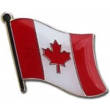 Canadá Bandera del país canadiense Bicicleta Sombrero de motocicleta Gorra de solapa Pin