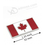 Alfiler de solapa de esmalte de la bandera canadiense de Canadá con respaldo magnético para chaqueta, mochila, memorial, ropa, bolso, camisa