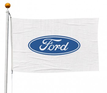 Custom logo printed flying waving 3 x 5 ford car dealership flags