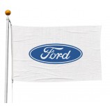 Logo personnalisé imprimé volant agitant 3 x 5 drapeaux de concessionnaire automobile ford