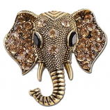 Moda Vintage Broche de Elefante Alfileres Animal Cabeza de Elefante Solapa Alfiler Traje Corsage Accesorios Joyería Unisex