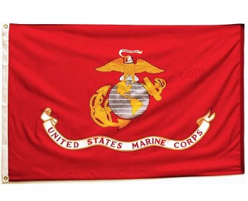 100% poliéster barato bandera del Cuerpo de Marines de los Estados Unidos