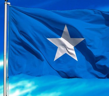 Großhandel benutzerdefinierte polyester wasserdichte 3 * 5 nationalflagge somalische flagge
