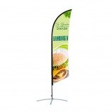 Outdoor Swooper Feather Banner Vliegende Langs de Weg Vlag Strand Poster