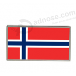 Venta al por mayor insignia de alfiler de solapa de la bandera de Noruega personalizada de alta calidad