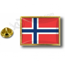 Alfileres Pin Badge Pin's Metal con clip Mariposa Bandera Noruega Noruega